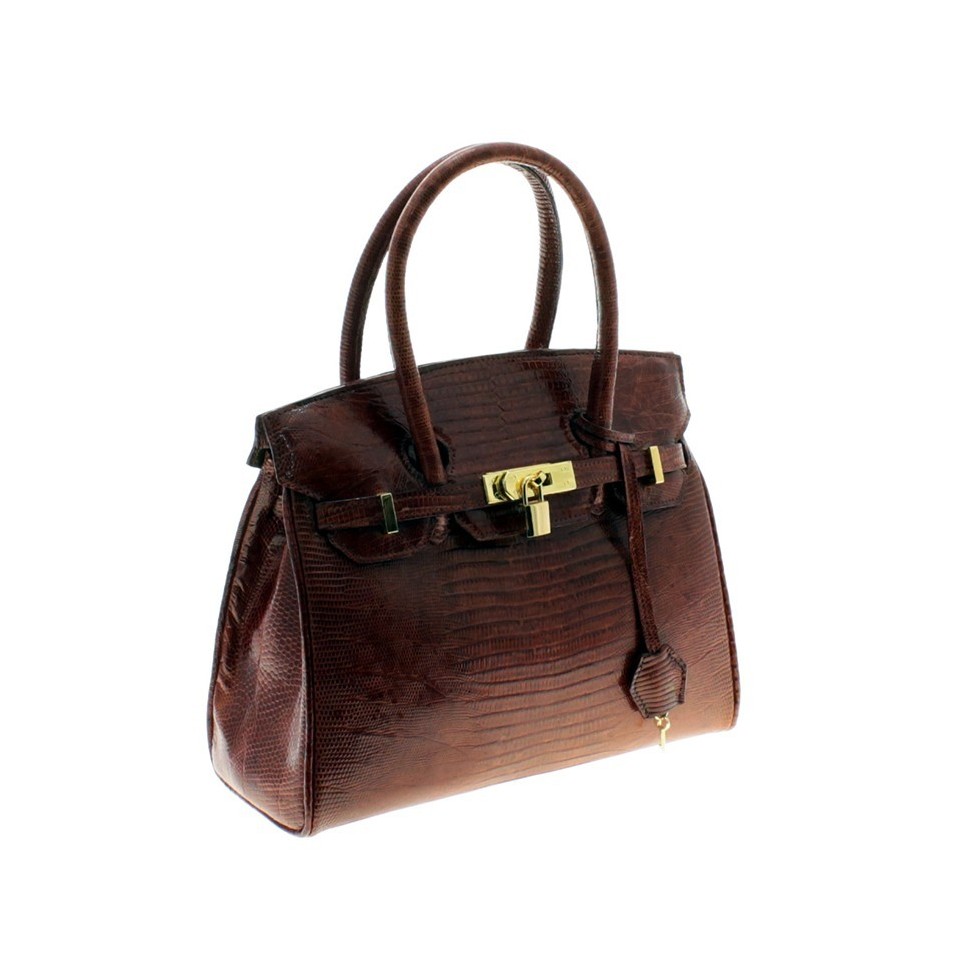 Lizard leather purse Birkin style