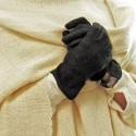 Capybara leather womens gloves