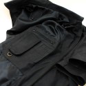 Waxed black cow leather men jacket |El Boyero