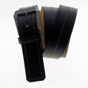 Cow leather belt with sewing