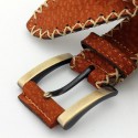 Cinturon artesanal cuero carpincho |El Boyero